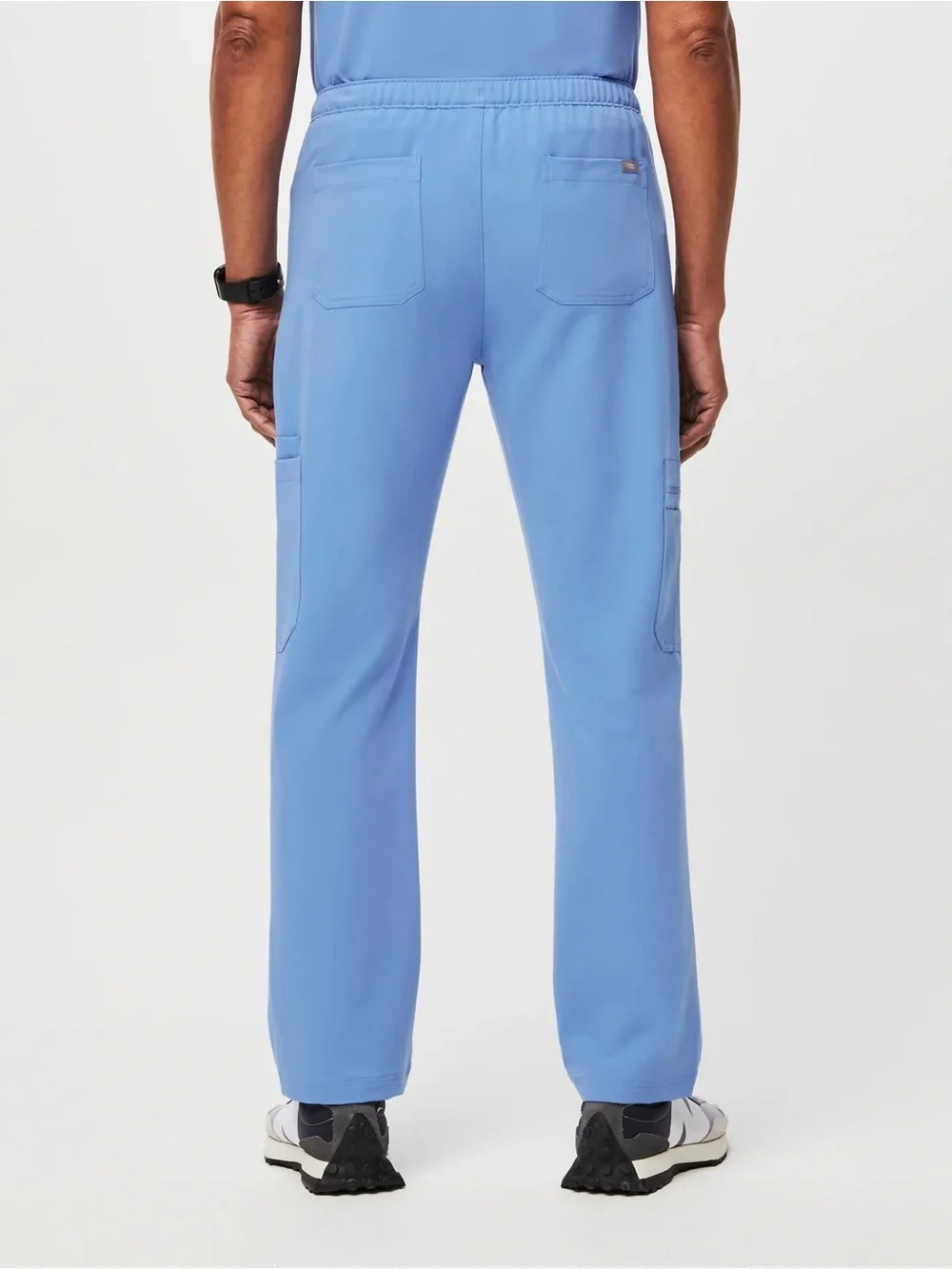 Figs Cairo Cargo Scrub Pants Ceil Blue Mens Size Medium Tall